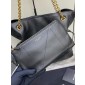 Saint Laurent Jamie Shopping Bag in Lambskin - Black