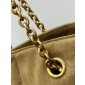 Saint Laurent Jamie Shopping Bag in Suede - Golden Leaf
