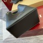 Gucci GG Emblem Mini Buckeket Bag -Black leather 
