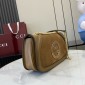 Gucci Blondie Small Shoulder Bag- Brown Suede