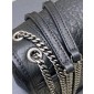 Saint Laurent Niki Bayby in grained leather-Black