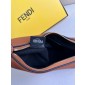 Fendigraphy Mini leather bag-Brown
