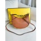 Fendigraphy Mini leather bag-Brown