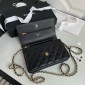 Chanel Classic Wallet on Chain in Grained leather-Black