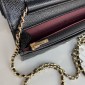 Chanel Classic Wallet on Chain in Grained leather-Black