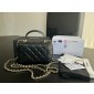 Chanel cosmetic Bag in pelle 