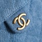 Chanel 25 Small handbag - blue washed denim 