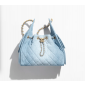 Chanel 25 Small handbag - blue washed denim 