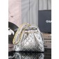 Chanel 25 Small handbag -Silver Lambskin 