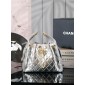 Chanel 25 Small handbag -Silver Lambskin 