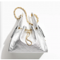 Chanel 25 Small handbag -Silver Lambskin 