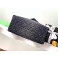 Chanel 25 Medium handbag - Black washed denim 