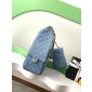 Chanel 25 Medium handbag -Blue washed denim 