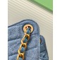 Chanel 25 Medium handbag -Blue washed denim 