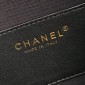 Chanel 25 Medium handbag -Black Grained Leather 
