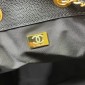 Chanel 25 Medium handbag -Black Grained Leather 