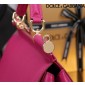 Authentic Quality- Dolce Gabbana Large Sicily Handbag in in Dauphine leather -Fuchsia