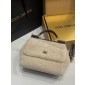 Authentic quality- Dolce Gabbana Large Sicily Handbag in soft faux fur and calfskin