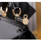 Authentic quality- Dolce Gabbana LargeSicily Handbag in polished calfskin-Black