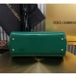 Authentic quality- Dolce Gabbana LargeSicily Handbag in polished calfskin-Green  
