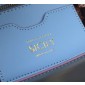 Authentic quality- Dolce Gabbana LargeSicily Handbag in polished calfskin -Light Blue
