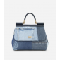Dolce Gabbana Large Sicily Handbag in Denim- Authentic quality