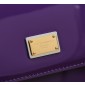 Authentic quality- Dolce Gabbana LargeSicily Handbag in polished calfskin -Purple