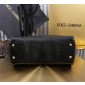 Authentic quality- Dolce Gabbana Large Sicily Handbag in black iguana-print calfskin 