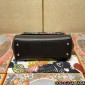 Authentic quality- Dolce Gabbana Large Sicily Handbag in in Dauphine leather -Black