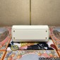 Authentic quality- Dolce Gabbana Large Sicily Handbag in in Dauphine leather-White