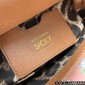 Authentic quality- Dolce Gabbana Medium Sicily Handbag in in Dauphine leather -Brown