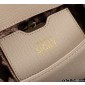 Authentic quality- Dolce Gabbana Medium Sicily Handbag in in Dauphine leather -Beige