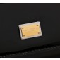 Authentic Quality- Dolce Gabbana Medium Sicily Handbag in Polished calfskin- Black