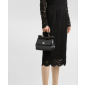 Authentic Quality- Dolce Gabbana Medium Sicily Handbag in Polished calfskin- Black