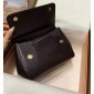 Authentic quality- Dolce Gabbana Medium Sicily Handbag in in iguana-print calfskin-Bordeaux