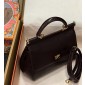 Authentic quality- Dolce Gabbana Medium Sicily Handbag in in iguana-print calfskin-Bordeaux