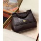 Authentic quality- Dolce Gabbana Medium Sicily Handbag in in iguana-print calfskin-Bordeaux