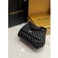 Authentic quality- Dolce Gabbana Medium Sicily Handbag in quilted nappa leather-Black