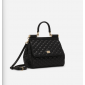 Authentic quality- Dolce Gabbana Medium Sicily Handbag in quilted nappa leather-Black