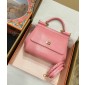 Authentic quality- Dolce Gabbana Medium Sicily Handbag in in iguana-print calfskin-Pink