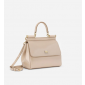 Authentic Quality-Dolce Gabbana Medium Sicily Handbag in Polished calfskin- Beige