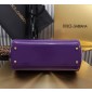 Authentic quality- Dolce Gabbana Medium Sicily Handbag in Polished Calfskin-Purple