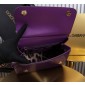 Authentic quality- Dolce Gabbana Medium Sicily Handbag in Polished Calfskin-Purple
