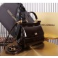 Authentic quality-Dolce Gabbana Medium Sicily Handbag in Polished calfskin -Bordeaux