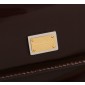 Authentic quality-Dolce Gabbana Medium Sicily Handbag in Polished calfskin -Bordeaux