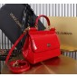 Authentic quality- Dolce Gabbana medium Sicily Handbag in Polished calfskin-Red