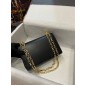 Dolce Gabbana Nappa Leather DG Girls Shoulder Bag-Black