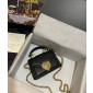 Dolce Gabbana Small Smooth Calfskin Devotion bag-Black