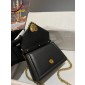Dolce Gabbana Small Smooth Calfskin Devotion bag-Black