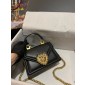 Dolce Gabbana Small Smooth Calfskin Devotion bag-Black